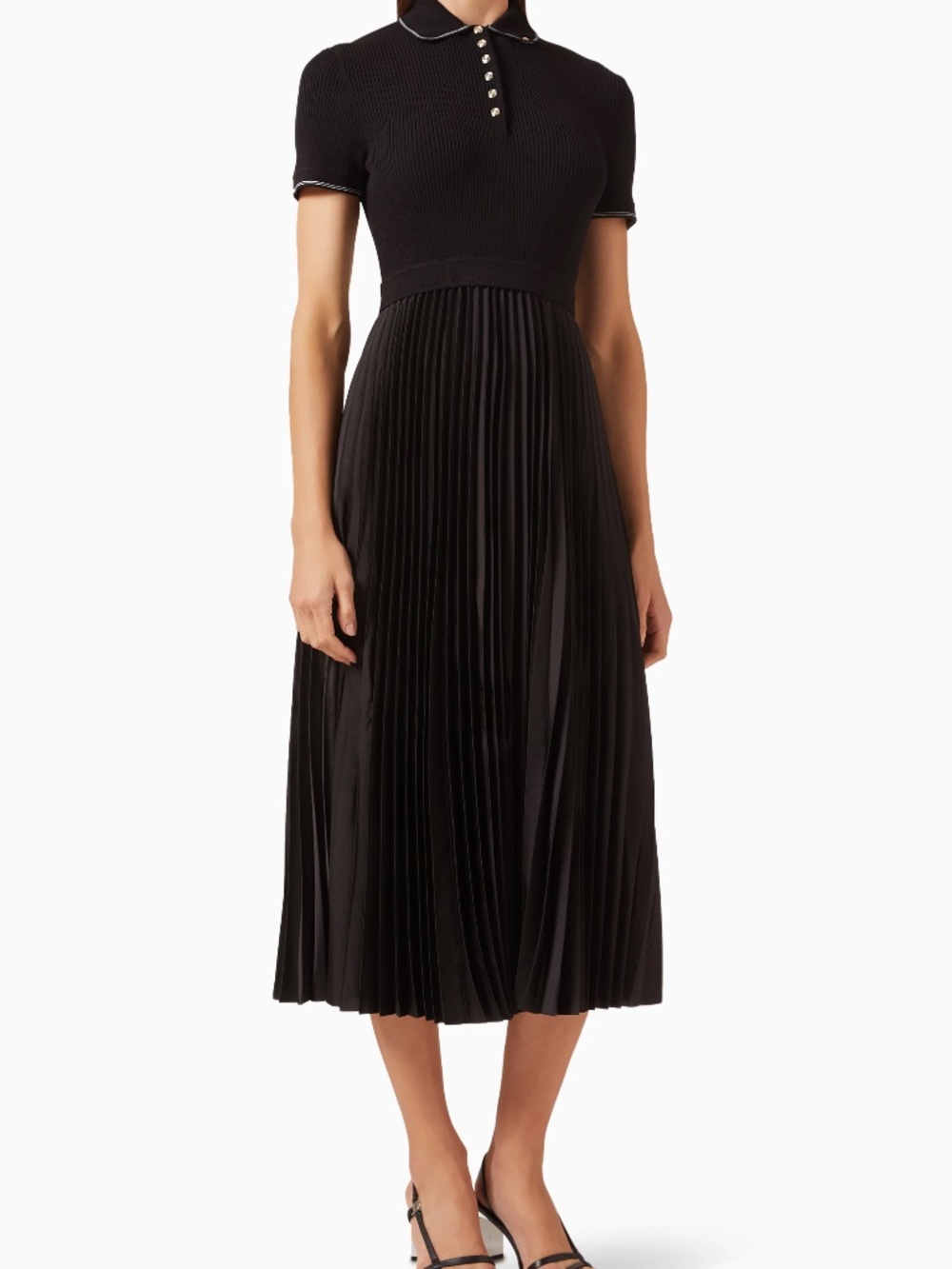 Repleated Polo Dress